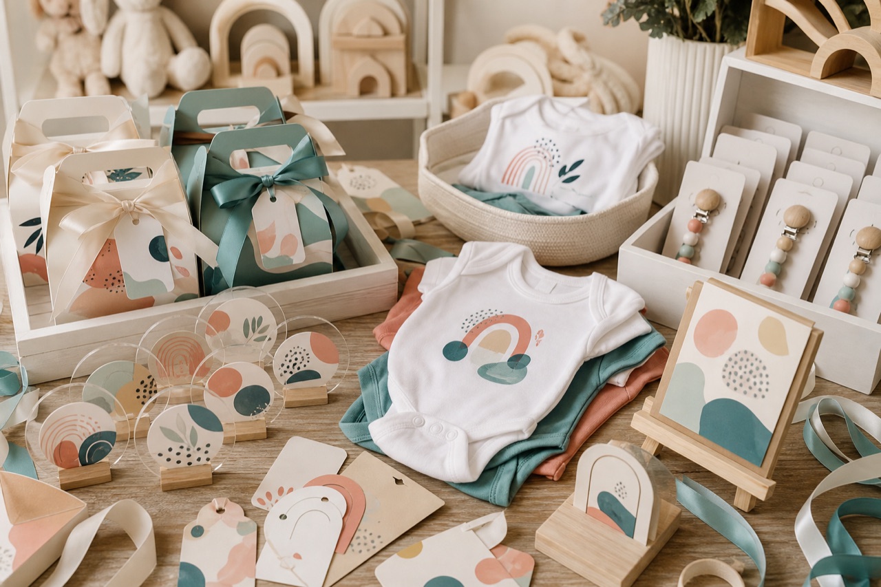 Baby shower favor and nursery gift craft collection